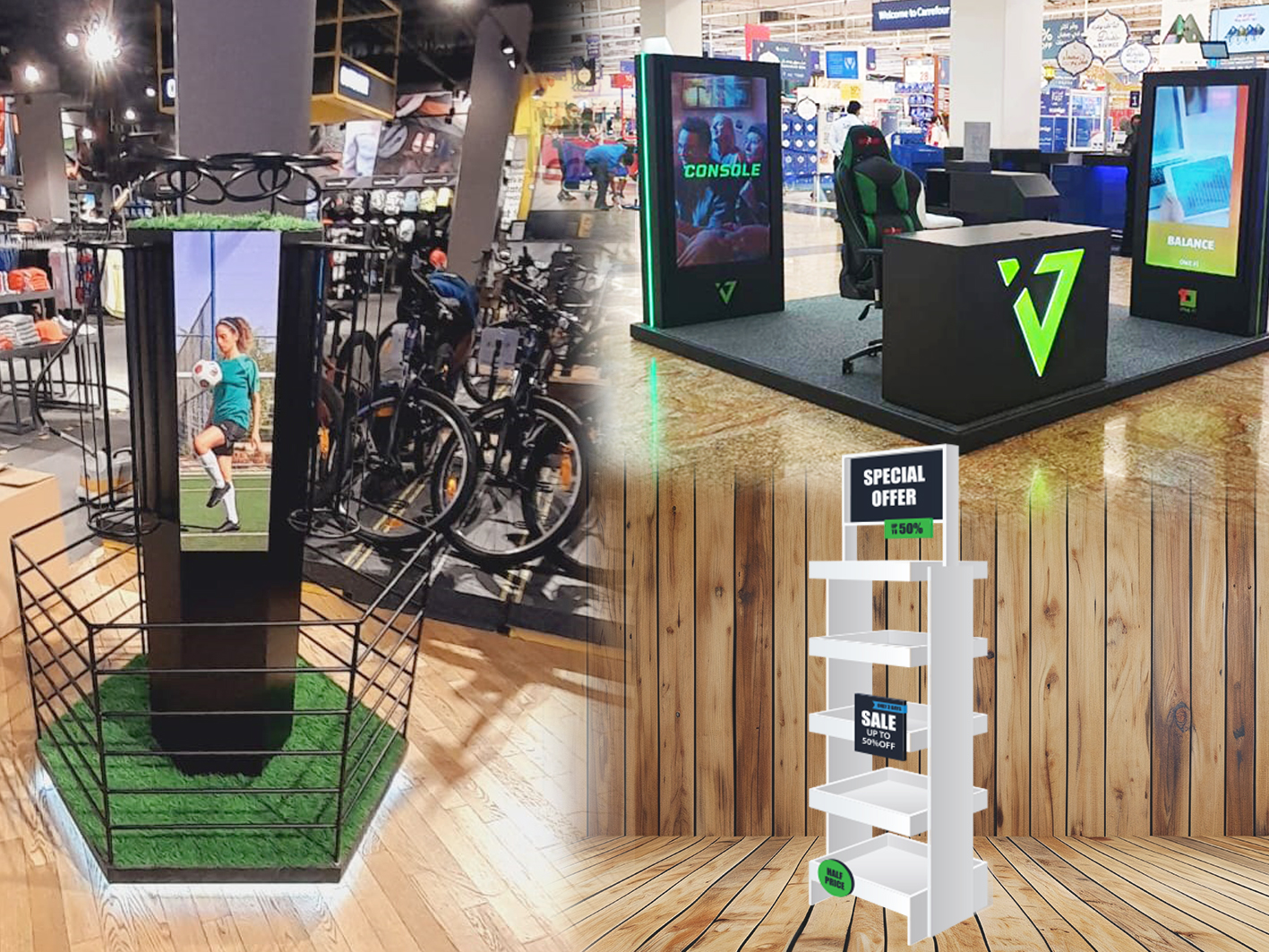 Display stand and Kiosks